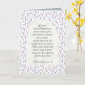 Proverbs 3:3–4 Floral Scripture  Kaart (Gele Bloem)