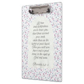 Proverbs 3:3–4 Floral Scripture  Klembord (Links)