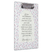 Proverbs 3:3–4 Floral Scripture  Klembord (Rechts)