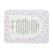 Proverbs 3:3–4 Floral Scripture  Magneet (Horizontaal)