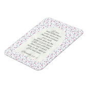 Proverbs 3:3–4 Floral Scripture  Magneet (Linkerzijde)