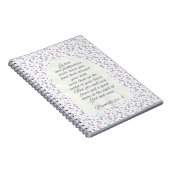 Proverbs 3:3–4 Floral Scripture  Notitieboek (Rechterzijde)