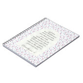 Proverbs 3:3–4 Floral Scripture  Notitieboek (Linkerzijde)