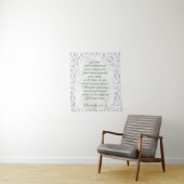 Proverbs 3:3–4 Floral Scripture  Wandkleed (In situ)