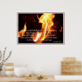 Proverbs 3:3-4 Poster van liefde en trouw (Keuken)