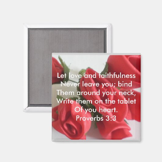 Proverbs 3:3 magneet (Voorkant / Achterkant)