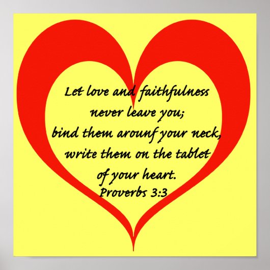 Proverbs 3:3 poster (Voorkant)