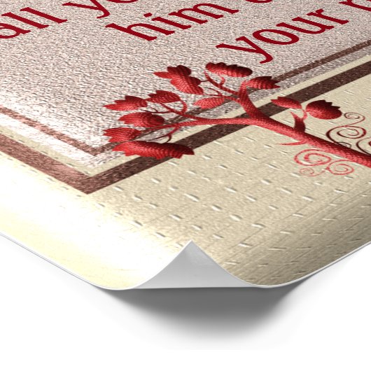 Proverbs 3:5-6 ~~art afdrukken poster (Hoek)