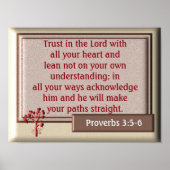Proverbs 3:5-6 ~~art afdrukken poster (Voorkant)