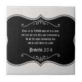 Proverbs 3:5-6 Bijbel Verse Aangepaste Christelijk Tegeltje (Voorkant)