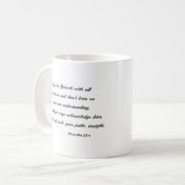 Proverbs 3:5-6 | Bijbelse versie Koffiemok (Voorkant links)