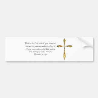 Proverbs 3:5-6 bumpersticker