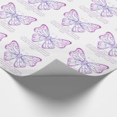 Proverbs 3:5,6 Butterfly van de Inspiratie van de  Cadeaupapier (Hoek)