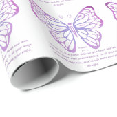 Proverbs 3:5,6 Butterfly van de Inspiratie van de  Cadeaupapier (Rol Hoek)