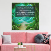 Proverbs 3:5-6 canvas afdruk (Insitu (Woonkamer))