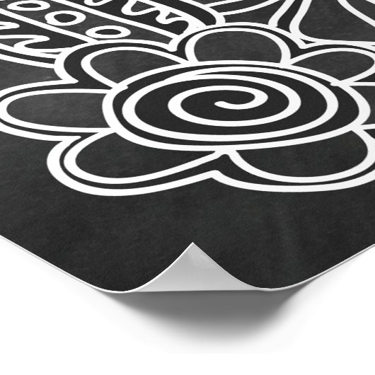 Proverbs 3:5-6 Chalkboardstijl Poster (Hoek)