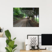 Proverbs 3:5-6 Christelijk Bijbelverse Poster (Thuiskantoor)