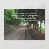 Proverbs 3:5-6 Christelijk Bijbelverse Poster