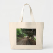 Proverbs 3:5-6 Christelijk Bijbelverse Poster Grote Tote Bag (Voorkant)