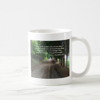 Proverbs 3:5-6 Christelijk Bijbelverse Poster Koffiemok