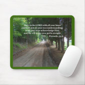 Proverbs 3:5-6 Christelijk Bijbelverse Poster Muismat (Met muis)