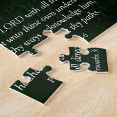 Proverbs 3:5-6 Christelijke Bijbel Verse Roze Vloe Legpuzzel (Zijkant)
