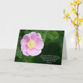 Proverbs 3:5-6 Christelijke Bijbelroze ventiel Kaart (Gele Bloem)