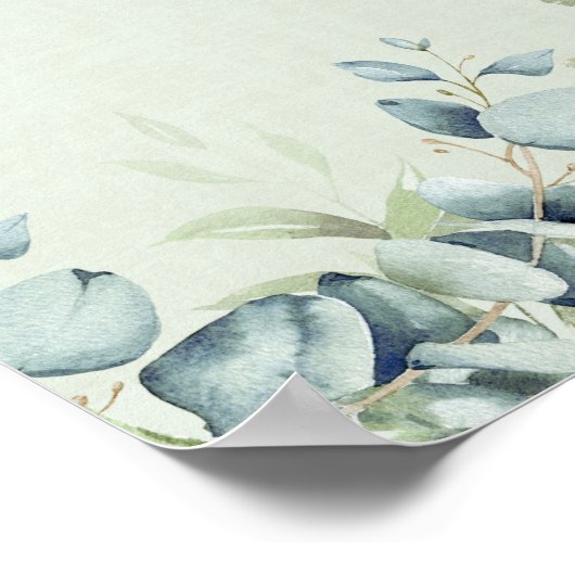 Proverbs 3:5-6 Floral Bible Verse Christian  Poster (Hoek)