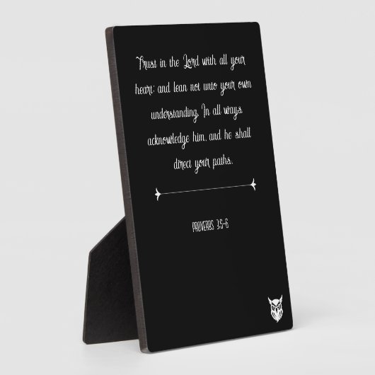 Proverbs 3:5-6 fotoplaat (Zijkant)