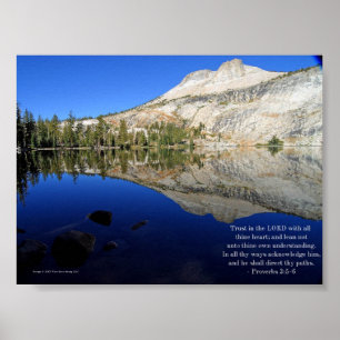 Proverbs 3:5-6 Inspirerend afdrukken Poster