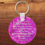 Proverbs 3:5-6 KJV Trust in Lord Sleutelhanger (Voorkant)