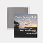 Proverbs 3:5-6 magneet (Voorkant / Achterkant)