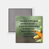 Proverbs 3:5-6 magneet (Voorkant / Achterkant)