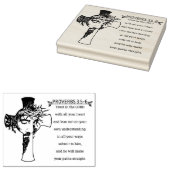 Proverbs 3:5-6 NIV Bijbelrubberen stempel (Gestempeld)