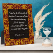 Proverbs 3:5-6 Plak met esel Fotoplaat (Zijkant)