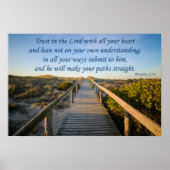 Proverbs 3:5-6 poster (Voorkant)