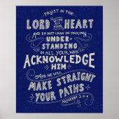 Proverbs 3:5-6 poster (Voorkant)