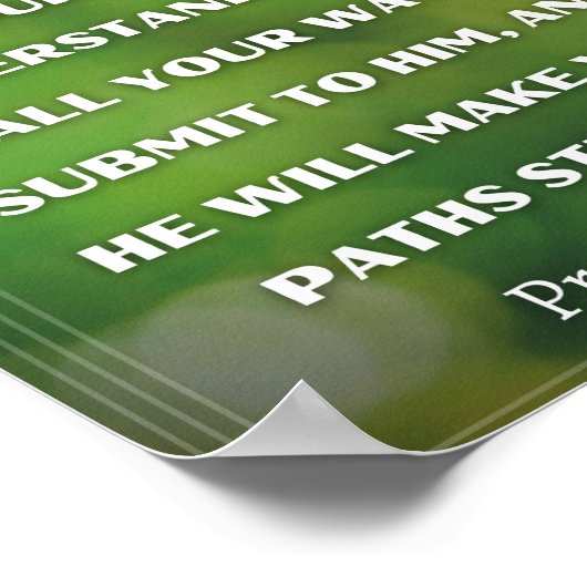 Proverbs 3:5-6 poster (Hoek)