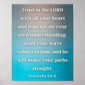 Proverbs 3:5-6 poster (Voorkant)