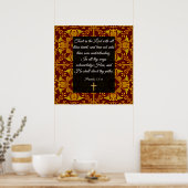 Proverbs 3:5-6 poster (Keuken)