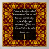 Proverbs 3:5-6 poster (Voorkant)