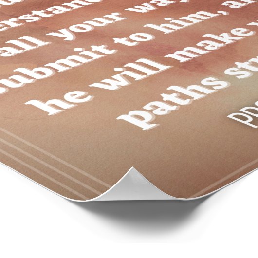 Proverbs 3:5-6 poster (Hoek)