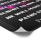 Proverbs 3:5-6 poster (Hoek)