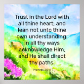 Proverbs 3:5-6 poster (Voorkant)