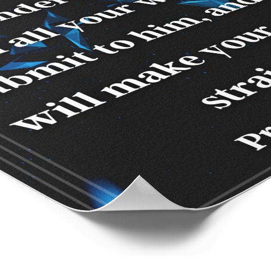 Proverbs 3:5-6 poster (Hoek)