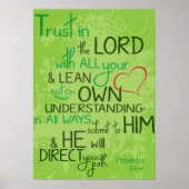 Proverbs 3:5-6 poster (Voorkant)