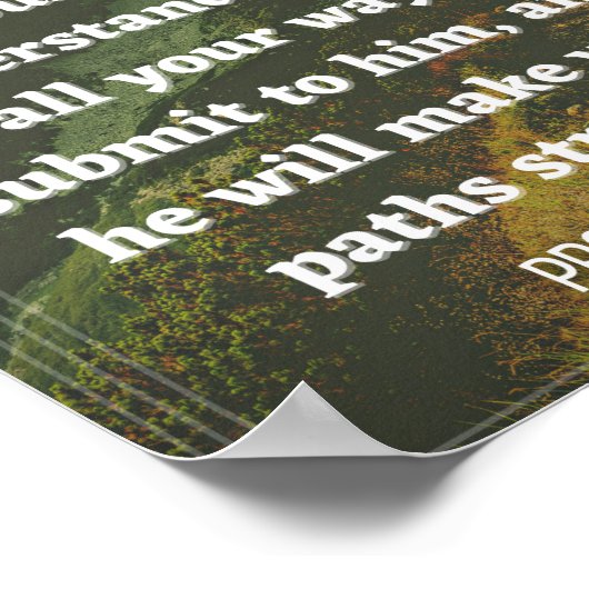 Proverbs 3:5-6 poster (Hoek)