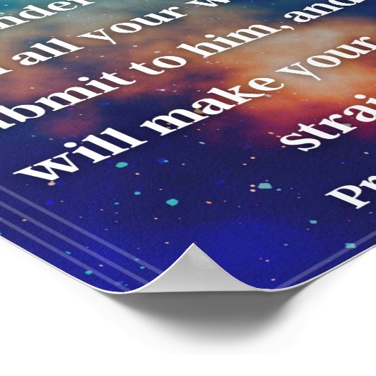 Proverbs 3:5-6 poster (Hoek)