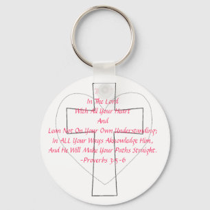 Proverbs 3:5-6 sleutelhanger