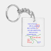 Proverbs 3:5&6-Sleutelhanger Sleutelhanger (Voorkant Links)